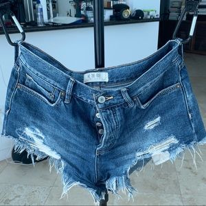 Free People Jean Shorts